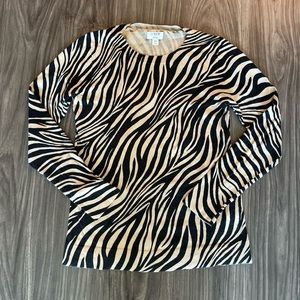 Zebra Crewneck Sweater